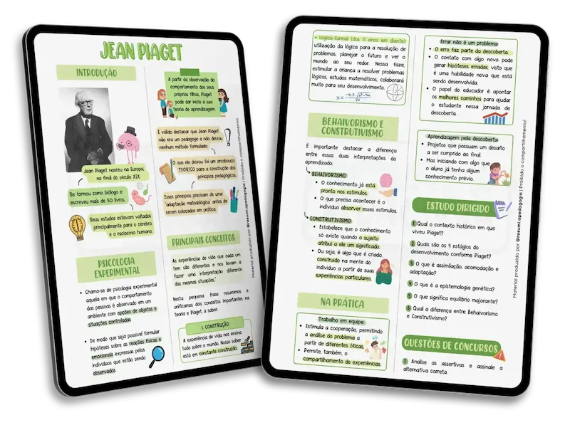 Páginas do material de Teóricos e Pensadores