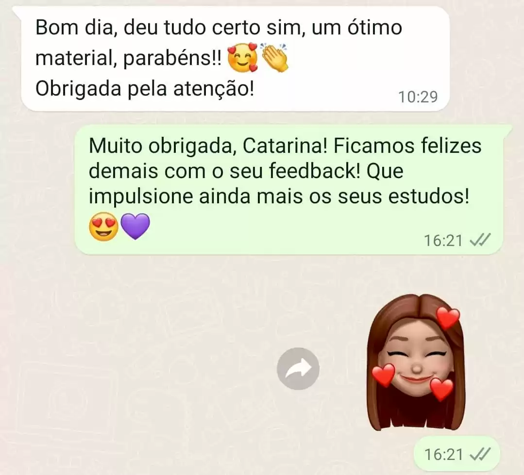 Depoimento de aluna