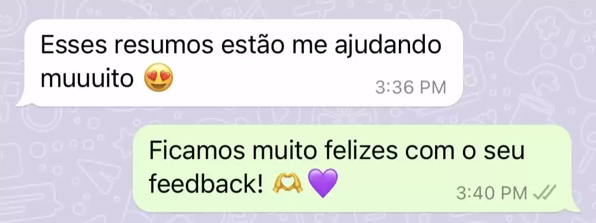 Depoimento de aluna