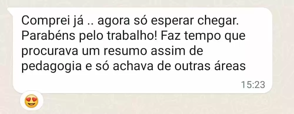 Depoimento de aluna