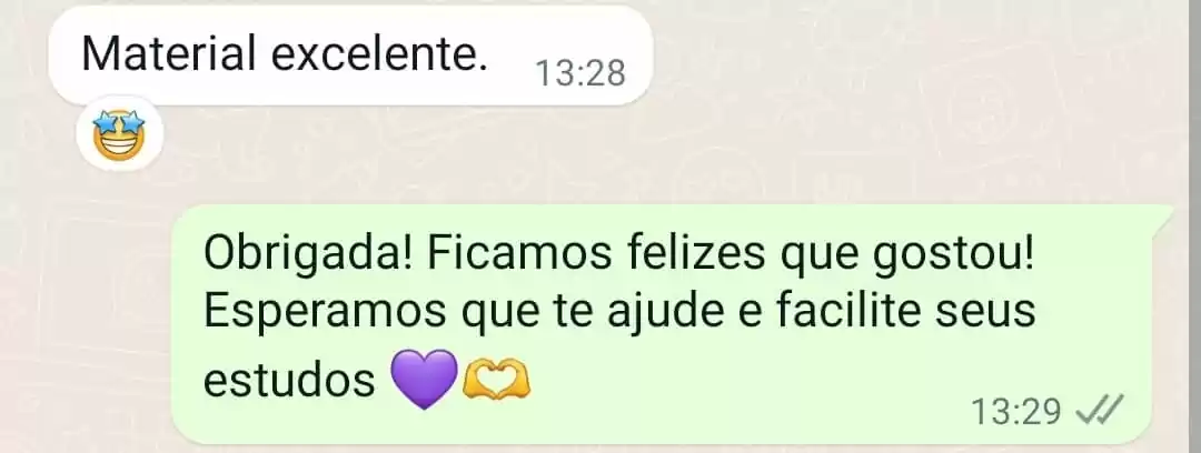 Depoimento de aluna