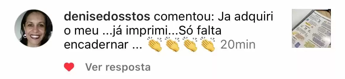 Depoimento de aluna