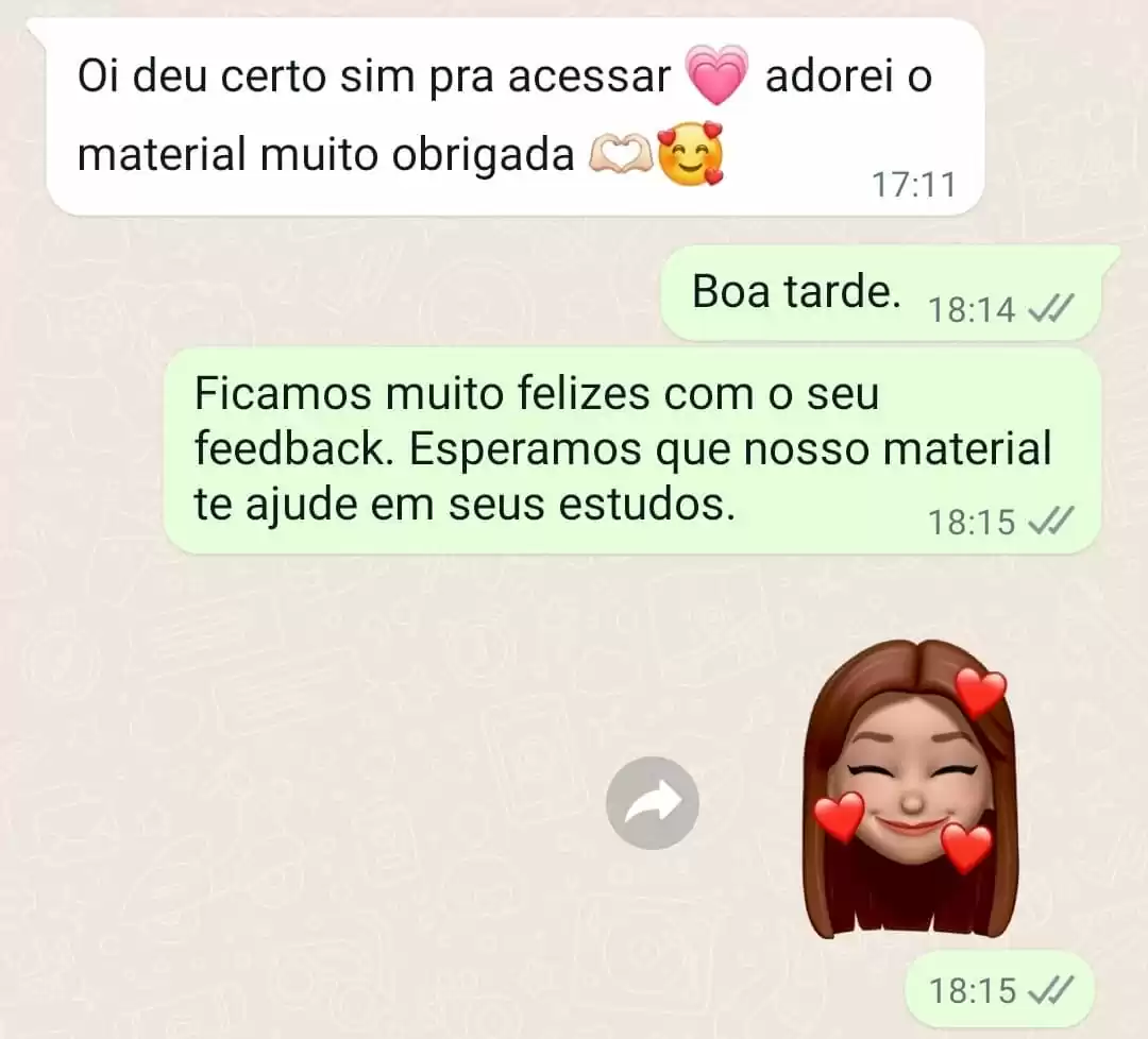 Depoimento de aluna