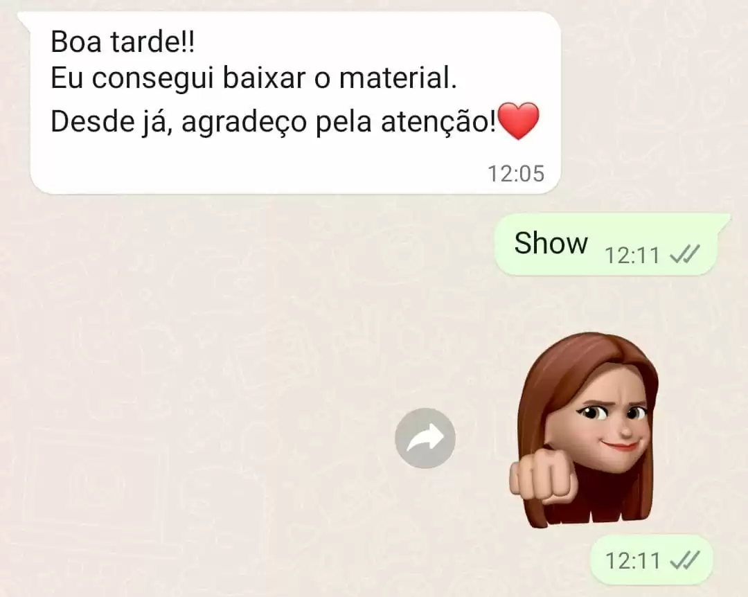 Depoimento de aluna