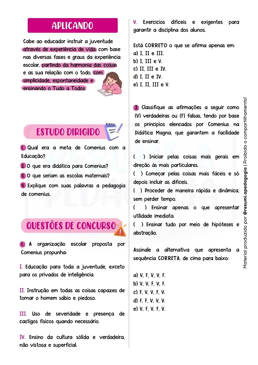 Amostra do resumo de Teóricos